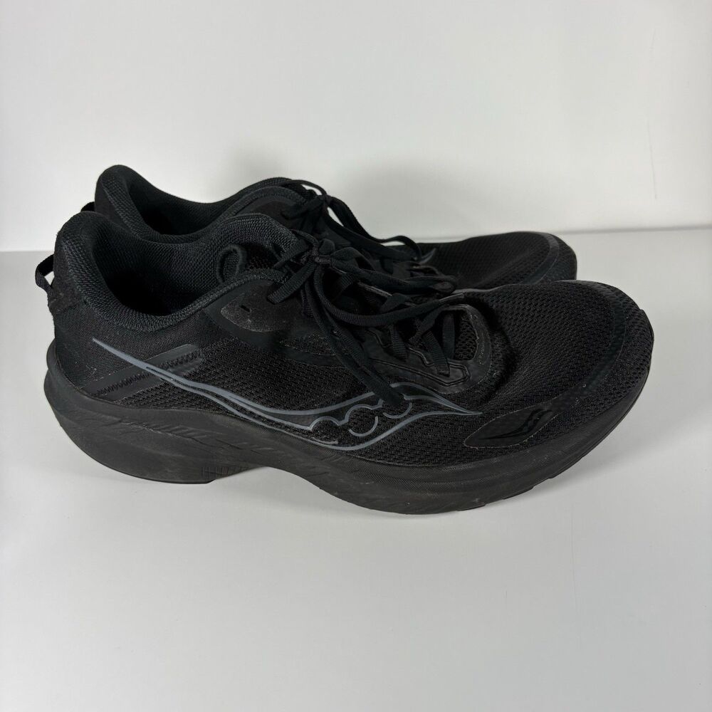 Saucony Axon 3 Shoes Mens Size 13 Triple Black Running Comfort Walking Sneakers